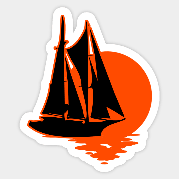 Sailboat Sticker by Vismag